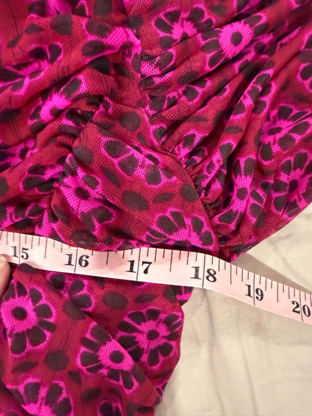 Free People Briella Midi Dress in Magenta Print Soft Stretch Flattering - Picture 8 of 8
